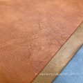 Cuir non-tissé à base de cuir synthétique de couleur